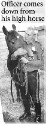 poole smooching 
his horse