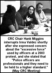 [CRC member Irma Valdez on use of 
force]