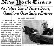[NY Times Taser 
article.]
