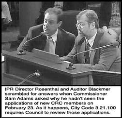 [Blackmer and 
Rosenthal at Council 2/23/05]