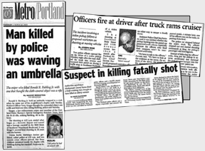 [Three 
headlines on shootings]