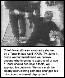 [Chief Foxworth 
tased on TV]