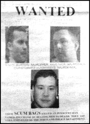 [Image: Wanted 
poster of Chasse officers]