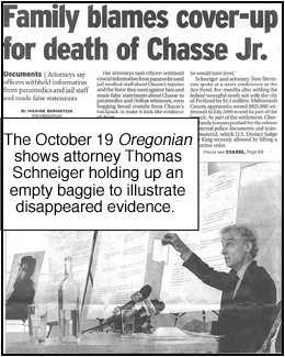 [Chasse lawyer 
presenting evidence]