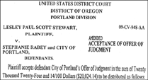 Stewart 
Settlement