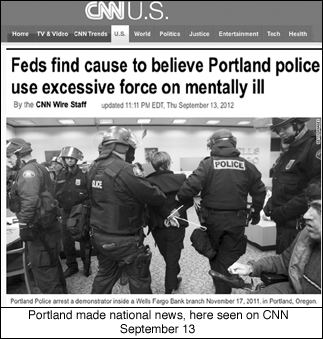 Portland Police 
in national headline